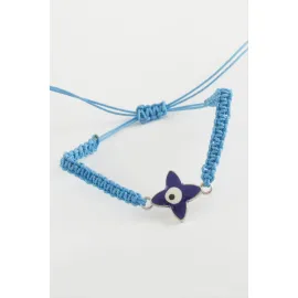 Çiçek Nazar Makrome Örgülü Bileklik-Renkli