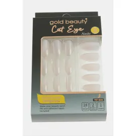 Gold 24lü Kedi Gözü Takma Tırnak-Açık Pembe