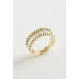 Baget Taşlı Yüzük-Sarı