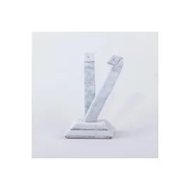 Anfora Kumaş Palmiye Küpelik-Açık Gri