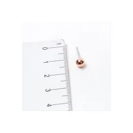 Roz Renk Metal Top Küpe 50 Gram-Roz-1