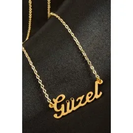 Güzel İsimli Kolye -Sarı