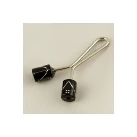 Silindir Klipsi Firkete-Siyah