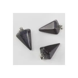 Lacivert Yıldız Pandül Doğaltaş Kolye Ucu-Lacivert