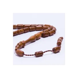 Kapsül Kesim Kuka Tesbih 8 mm-Kahverengi