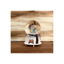 Seninle Bir Ömür Pilli Müzikli Işıklı Kar Küresi Orta Boy-Renkli