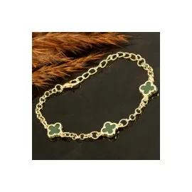 Çiçek Mineli Yeni Sezon Zincir Bileklik-Pembe