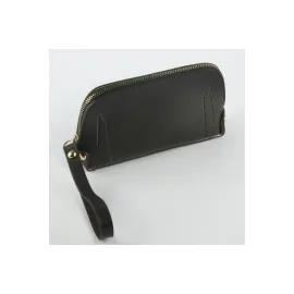 Siyah Dikdörtgen Deri Cüzdan-Siyah