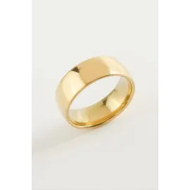 Çelik Alyans Yüzük 8 Mm-17