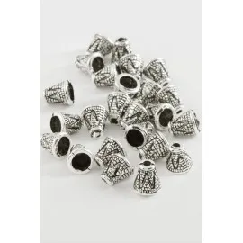 Üçgen Tesbih Püskül Ara Aparatı 50 Gram-Gümüş Rengi