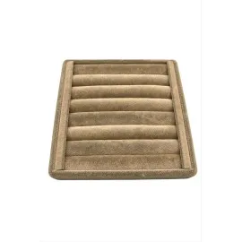 Yatay Sosisli Anfora Yüzük Kelepçe Standı 15X15 Cm-Açık Kahverengi