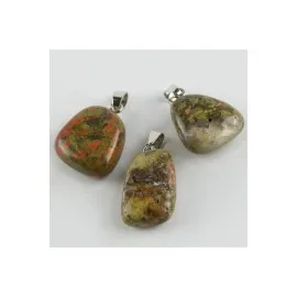 Unakit Doğaltaş Kolye Ucu-Yeşil