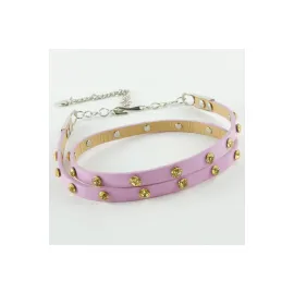 Klasik Deri Taşlı Kemer-Mavi