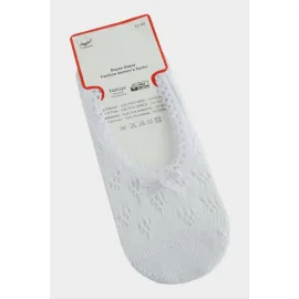 Dantel Babet Çorap-Beyaz