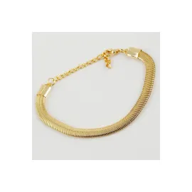 İtalyan Zincir Bileklik-Sarı-1