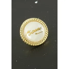 Atatürk Sedef Yaka Rozet-Sarı