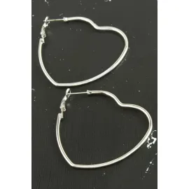 Yıldız Trend Küpe 6 cm-Gümüş Rengi