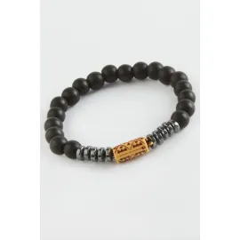 Hematit Onix Doğaltaş Bileklik-Siyah