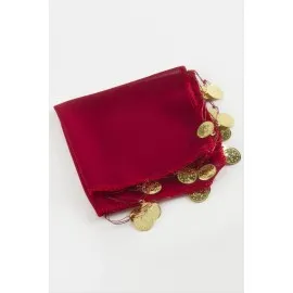 23X23 Halay Mendili 1 Adet-Bordo