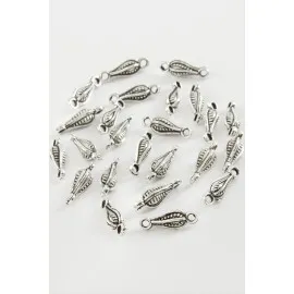 Noktalı Tesbih Püskül Ara Aparatı 50 Gram-Gümüş Rengi