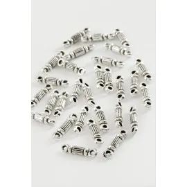 Çizgili Tesbih Ara Aparatı 50 Gram-Gümüş Rengi