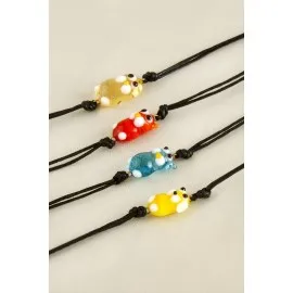 Kedi Cam Bileklik-Renkli