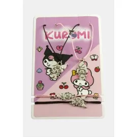 Best Friends Arkadaş Deri Set Kolye-Renkli