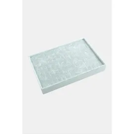 Dikey Anfora Kumaş Batırmalı Yüzük Tablası 17X23-Sütlü Kahve