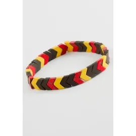 Taraftar Çavuş Hematit Doğaltaş Bileklik-Renkli