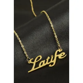 Latife isimli kolye -Sarı