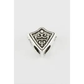 Üçgen Tesbih Ara Aparatı 1 Adet-Gümüş Rengi