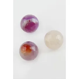 Ametist Doğaltaş Kolye Ucu 2 Cm-Mor