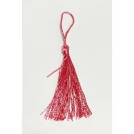 1 Adet Pamuk Püskül 14 Cm-Pembe