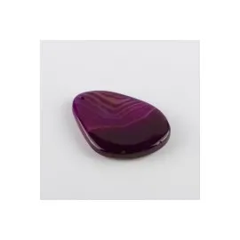 Özel Kesim Doğaltaş Plaka Akik Kolye Ucu-Mor