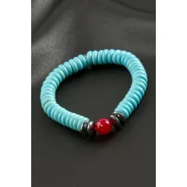 Firuze Ceyt Doğaltaş Bileklik-Turkuaz