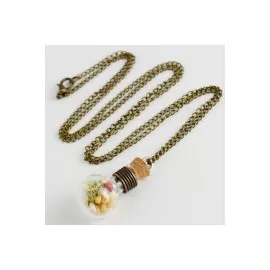 Fanus Canlı Kolye-Antik