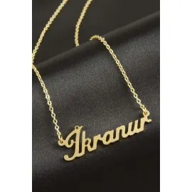 İkranur İsimli Kolye -Sarı