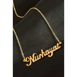 Nurhayat İsimli Kolye -Sarı