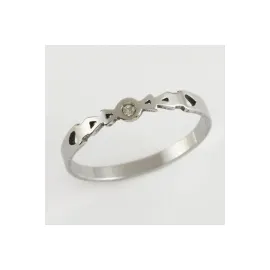 Ok Lüks Çelik Yüzük-Gümüş Rengi