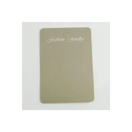 8 Delikli Gri Renkli Küpe Kartı-Gri