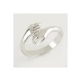 İki El  Yüzük-Gümüş Rengi