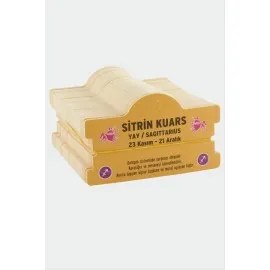 Sitrin Kuars - Yay Burç Bileklik Kartı-Sarı