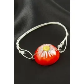 Papatya Epoksi Bileklik-Turuncu