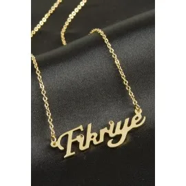 Fikriye Isimli Kolye -Sarı