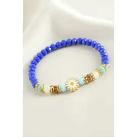 Papatya Kristal Trend Bileklik-Mavi