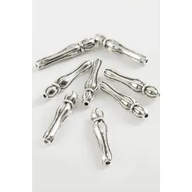 Çizgili Tesbih İmame Aparatı 50 Gram-Gümüş Rengi