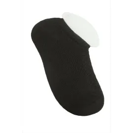 Dantel Yünlü Kısa Çorap-Siyah