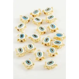 Kaplumbağa Mineli Bileklik ve Kolye Ucu Aparatı 1 Adet-Turkuaz