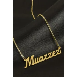 Muazzez İsimli Kolye -Sarı