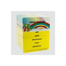 5Li Şans Bileklik Kartı 200 Adet-Sarı